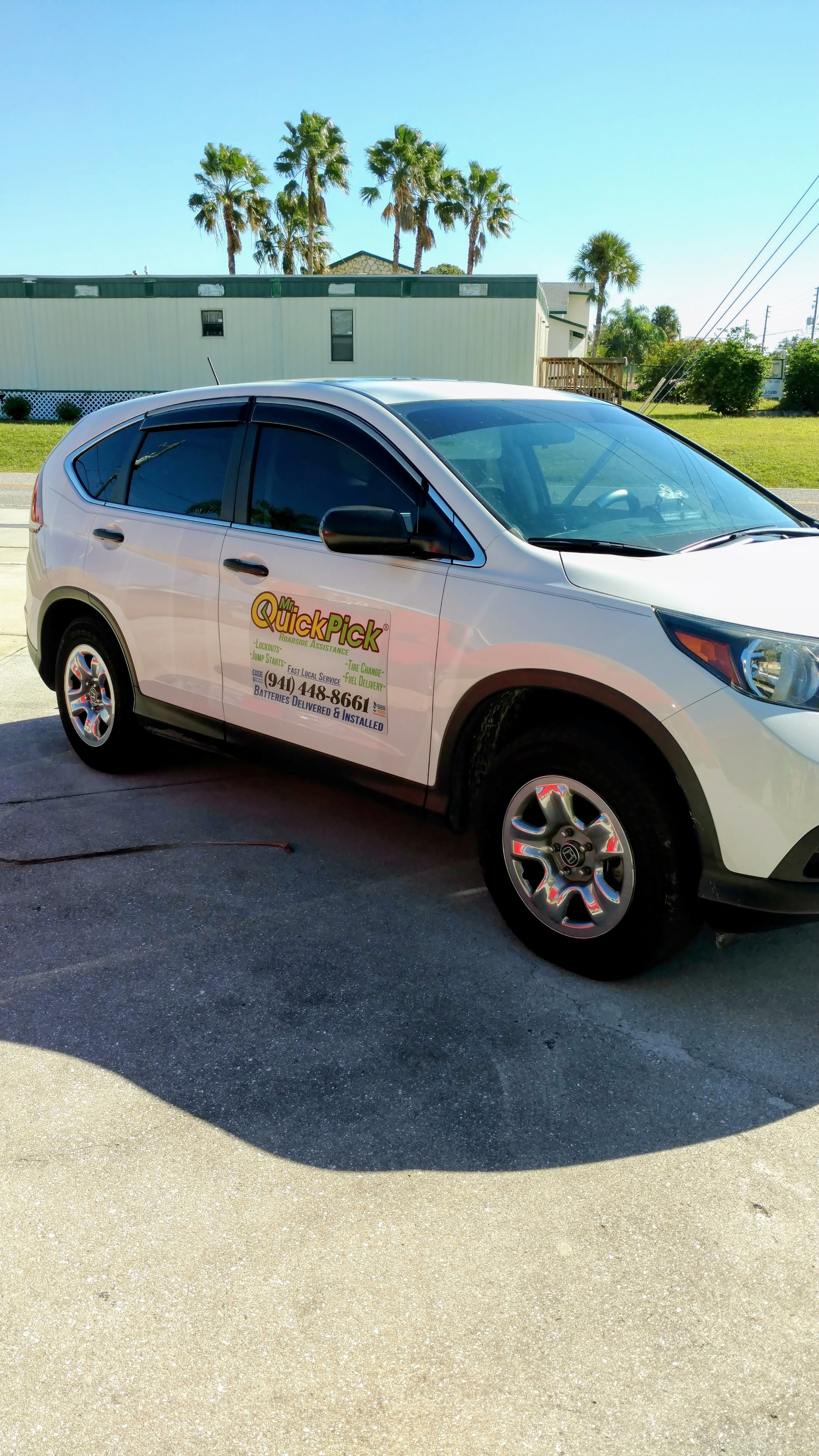 Mr QuickPick branded service vehicle — Port Charlotte roadside assistance